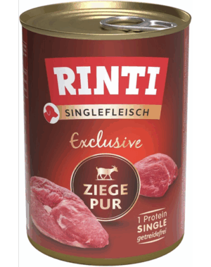 RINTI Singlefleisch Exclusive Goat Pure hrana monoproteina pentru caini 400 g capra
