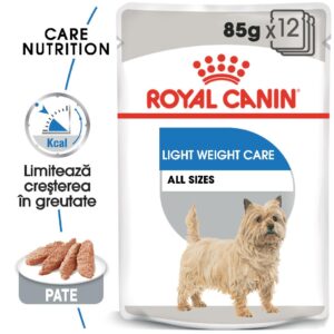 ROYAL CANIN Light Weight Care Adult, hrană umedă câini, limitarea creșterii în greutate, (pate), bax, 85g x 12buc