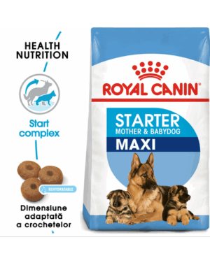 ROYAL CANIN Maxi Starter Mother&Babydog gestatie/ lactatie pui hrana uscata caine 30 kg (2 x 15 kg)