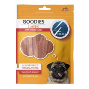 Recompense Caini 4DOG GOODIES Classic Soft Chicken Slices 100g 100g