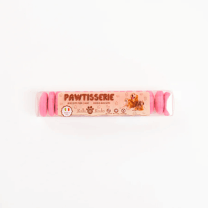 Recompense crocante pentru caini ROLLS ROCKY PAWTISSERIE MACAROONS, Pink 50g