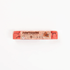 Recompense crocante pentru caini ROLLS ROCKY PAWTISSERIE MINIATURE HEARTS, Red, 50g