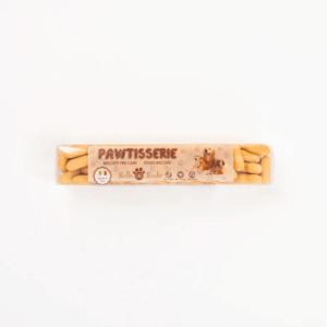 Recompense crocante pentru caini ROLLS ROCKY PAWTISSERIE MINIATURE HEARTS, galben, 50g