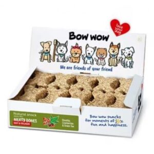 Recompense delicioase pentru caini Bow Wow, Oase cu carne de pasare si colagen, 30 buc
