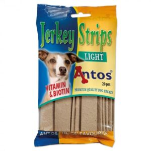 Recompense pentru caini Antos Jerkey Strips Light – 20 bucati