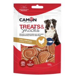 Recompense pentru caini Camon Sushi de Pui 100 gr