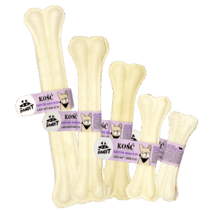 Recompense pentru caini Mr. Bandit Classic white Bone, os de 12 cm