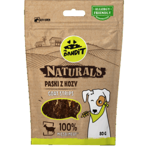 Recompense pentru caini Mr. Bandit Natural, capra, 80g