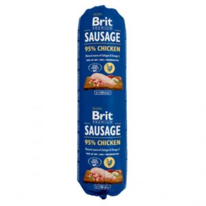 Salam pentru caini Brit cu Pui 800 g