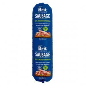 Salam pentru caini Brit cu Pui si Vanat 800 g