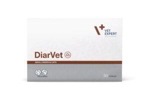 Supliment pentru caini si pisici cu diaree Vet Expert DiarVet Twist-Off, 30 capsule