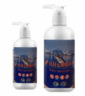 Ulei de somon pentru caini si pisici, Carpathian Pet Food, V&P 200ML
