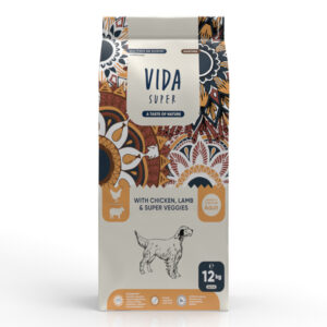 Vida Super Hunting with Chicken, Lamb & Super Veggies Adult Dog Medium & Large Breed 12 kg