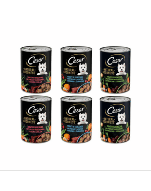 CESAR Hrana umeda pentru caini adulti, mix carne si legume 6x400g
