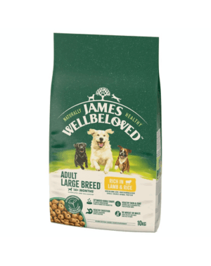 JAMES WELLBELOVED Adult 10 kg hrana caini adulti de rase mari >14 luni – 10 ani bogata in miel si orez