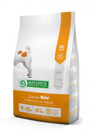 Nature’s Protection Dog Junior, pui, hrana uscata pentru caini juniori de orice talie, 2 kg