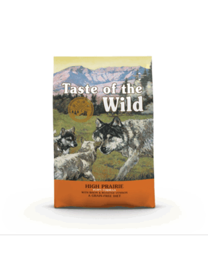 TASTE OF THE WILD High Prairie Puppy hrana uscata pentru caini juniori 12,2 kg
