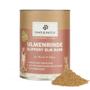 100g PAWS & PATCH Slippery Elm Bark Pudră de scoarță de ulm câini și pisici