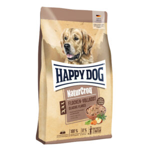 10kg Premium NaturCroq Happy Dog Hrană completă fulgi pentru câini