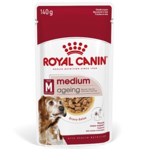 10x140g Medium Ageing Royal Canin Hrană umedă în sos câini