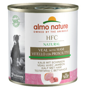 12 x 290 g Vițel și șuncă Almo Nature HFC Hrană umedă pentru câini