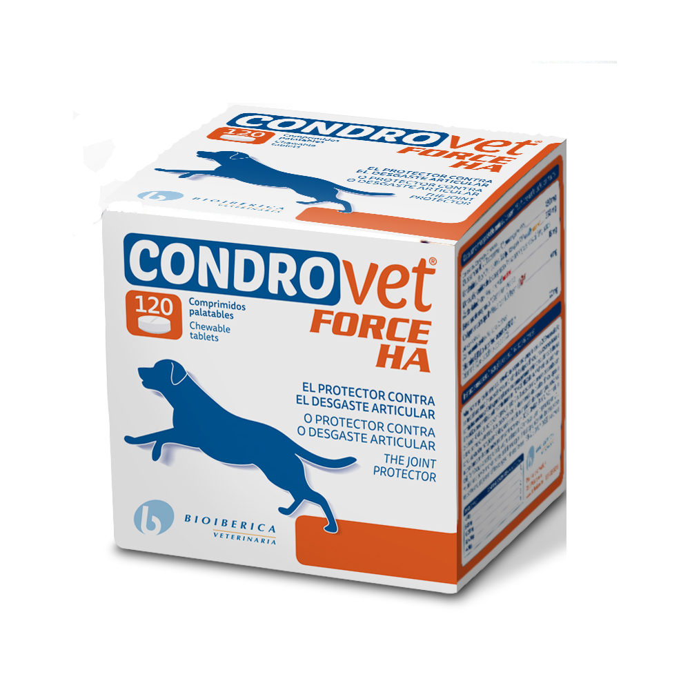 120 comprimate Condrovet Force HA Suplimente pentru câini