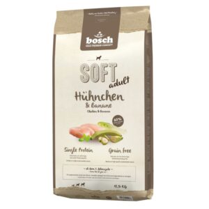12,5kg Soft bosch Hrană uscată câini – Pui și Banane
