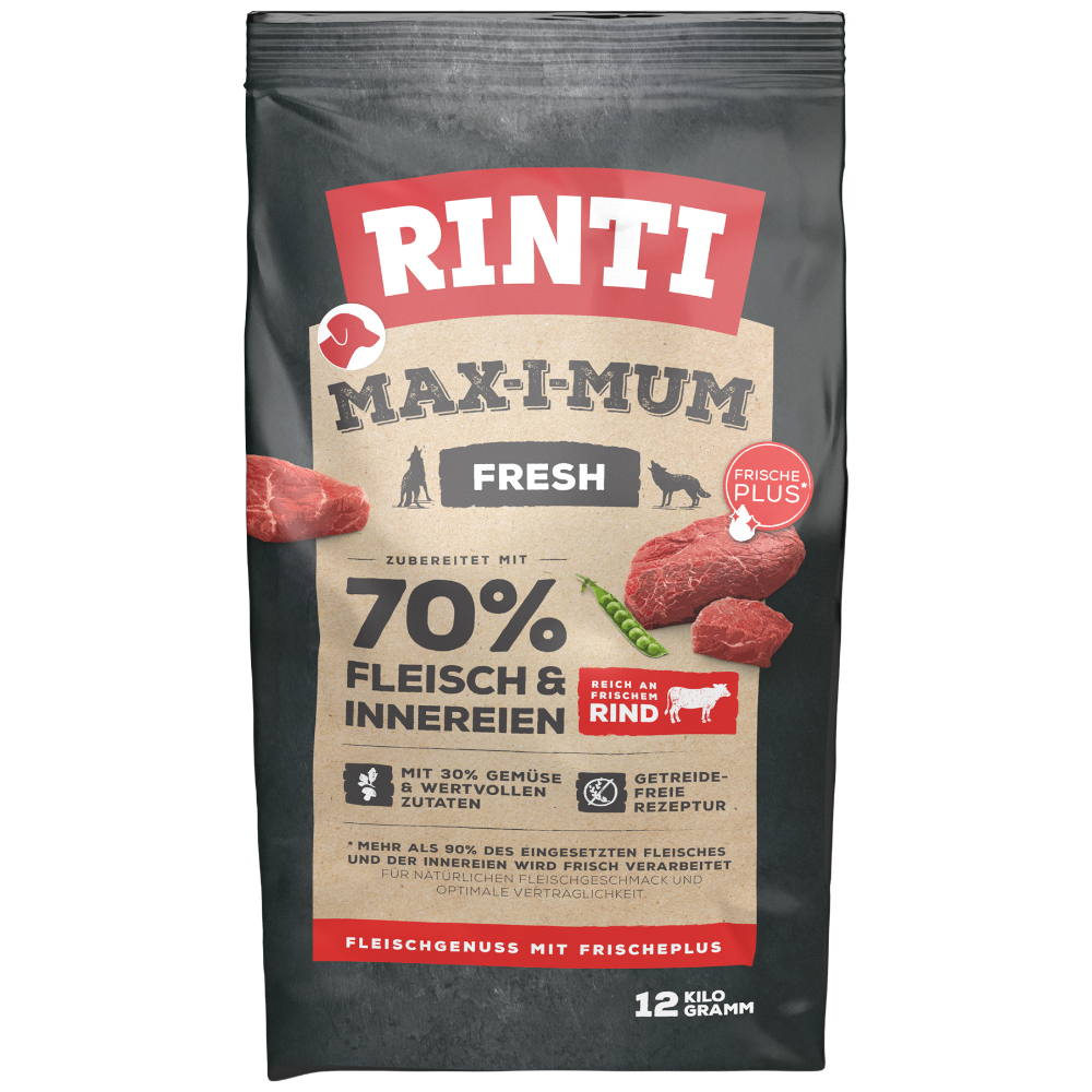 12kg Max-i-mum Rinti Hrană uscată pentru câini - Vită