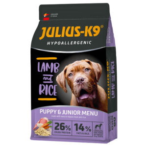 12kg Miel High Premium Puppy & Junior Hypoallergenic JULIUS K-9 Hrană uscată câini
