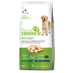 12kg Trainer Natural Maxi cu pui, orez, aloe vera Nova Foods Câini