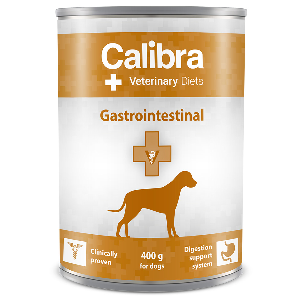 12x400g Somon Dog Gastrointestinal Calibra Veterinary Diet Hrană umedă câini