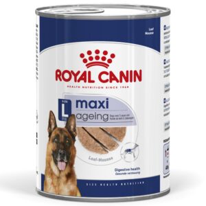 12x410g Maxi Ageing Mousse Royal Canin Hrană umedă câini