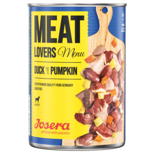12x800g Rață și dovleac Meatlovers Menu Josera Hrană umedă câini