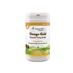 180 comprimate masticabile Omega Gold NaturVet Supliment alimentar pentru câini