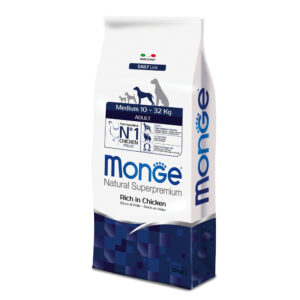 2 x 12 kg Medium Adult Monge Natural Superpremium Hrană uscată câini