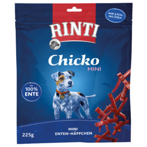 225 g Rață Chicko Mini RINTI Snackuri pentru câini