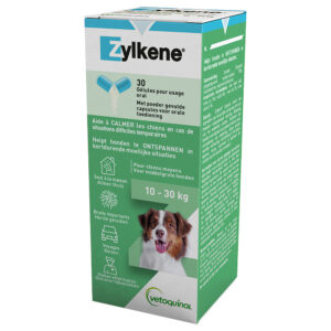 225 mg Zylkene Capsule Câini 10-30 kg – 2 x 30 buc.