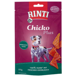 225g RINTI Chicko Plus Snackuri pentru câini – Usturoi