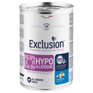 24x400g Pește și cartofi Diet Exclusion Hrană umedă câini