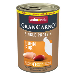 24x400g Pui pur Adult Single Protein Animonda GranCarno Hrană câini