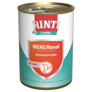 24x400g Vită Niere/Renal RINTI Canine Hrană umedă câini