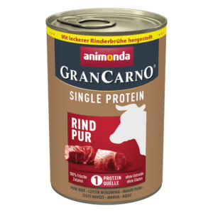 24x400g Vită pură Adult Single Protein Animonda GranCarno Hrană câini