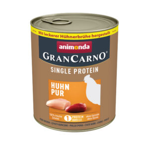 24x800g Pui pur Adult Single Protein Animonda GranCarno Hrană câini