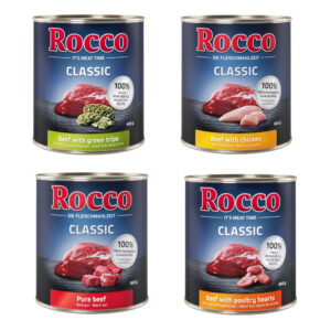 24x800g Rocco Classic pachet mixt de hrană umedă pentru câini