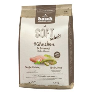 2,5kg Soft bosch Hrană uscată câini – Pui și Banane
