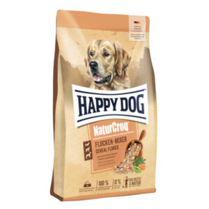 2x10kg Premium NaturCroq Happy Dog Amestec de fulgi câini