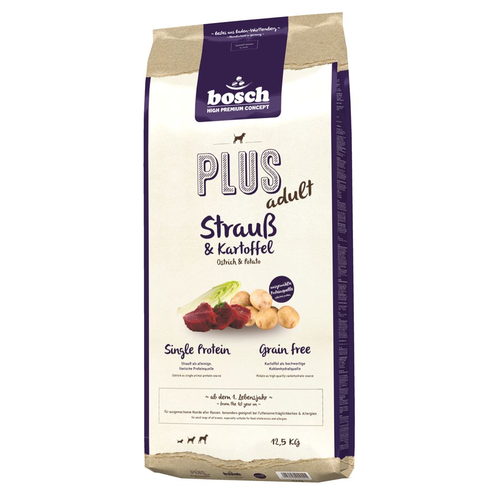 2x12,5kg Struț & Cartofi HPC Plus bosch hrană uscată pentru câini