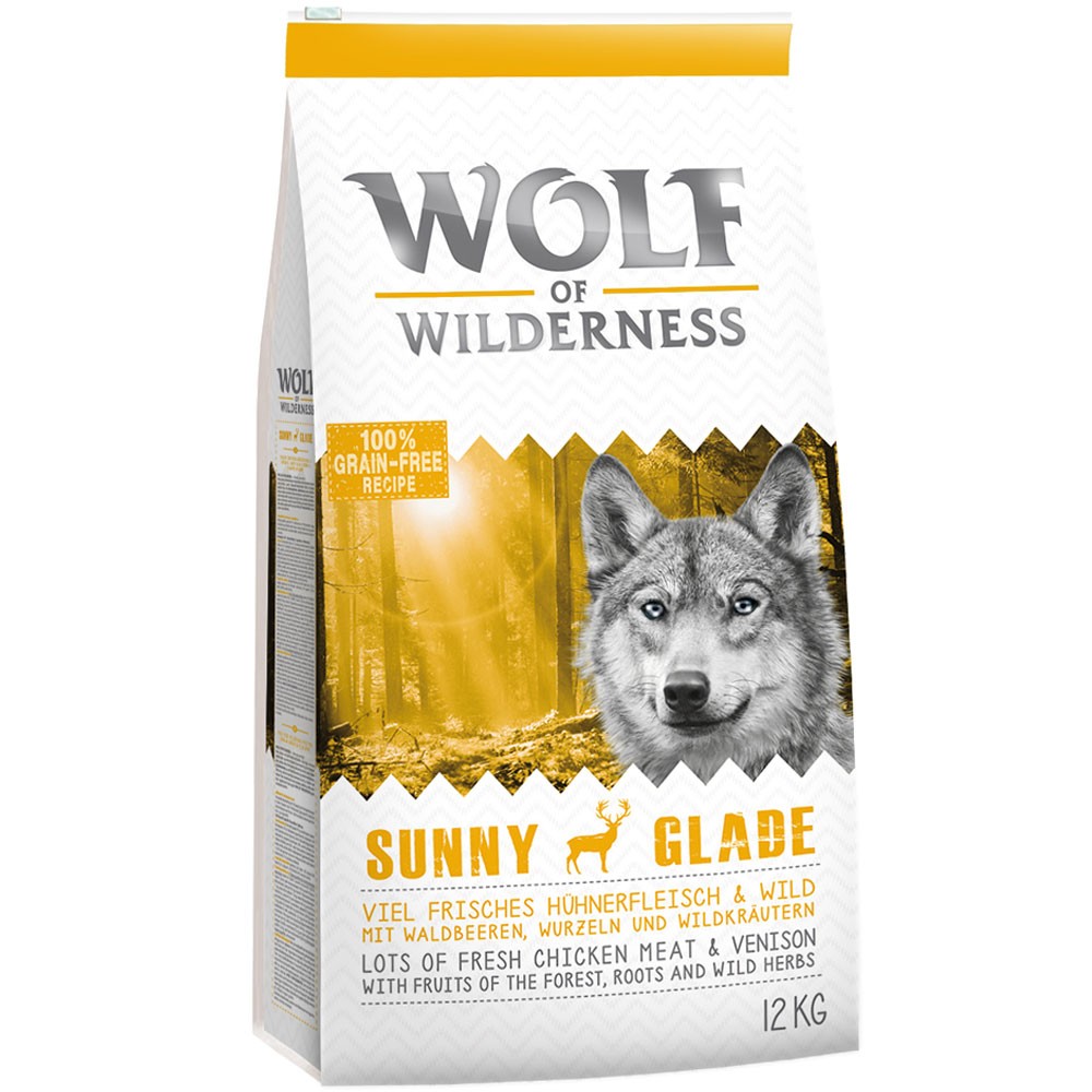 2x12kg Green Fields + Blue River Wolf of Wilderness hrană uscată câini