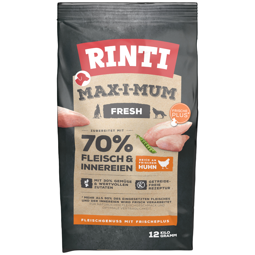 2x12kg Max-i-mum Rinti Hrană uscată câini - Pui