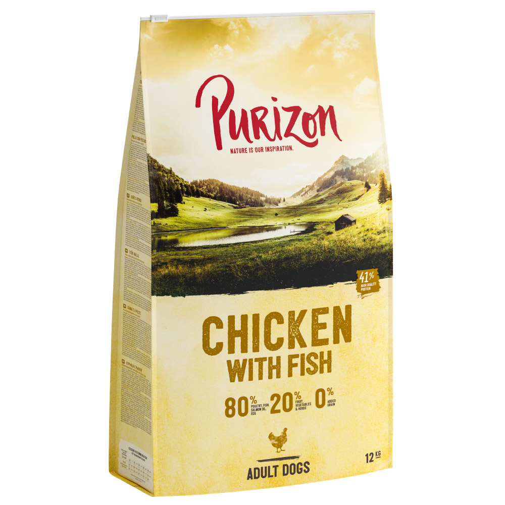 2x12kg Pui cu pește Adult Purizon Hrană uscată câini